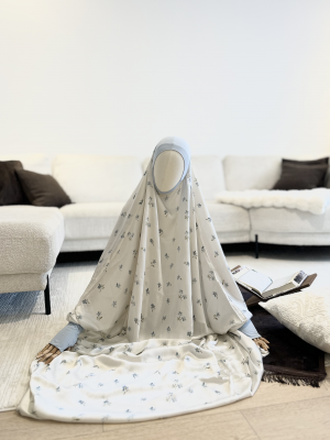 Jilbab de prière - Bleu pastel
